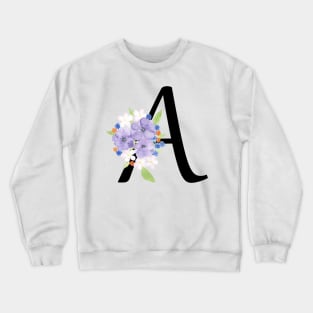 Monogram letter A Crewneck Sweatshirt